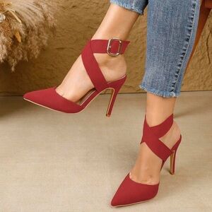 Women's Pointed Toe Stiletto Heel Backless